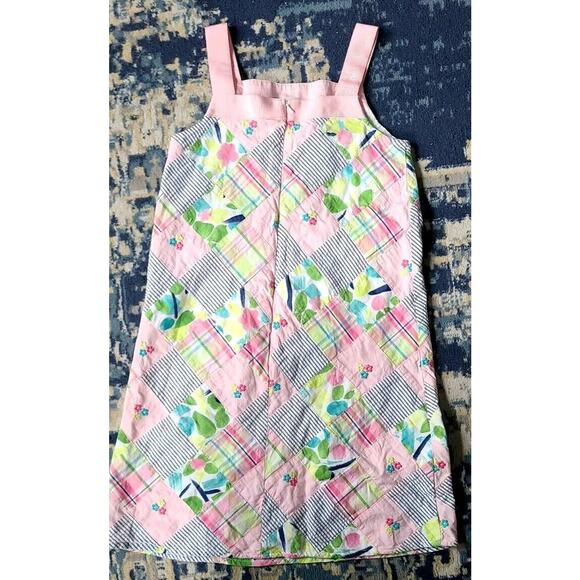 Gymboree Girls Pink Patchwork Shift Dress Girls Size 9 - Picture 3 of 7